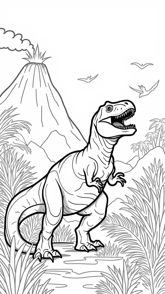 t rex coloriage gratuit